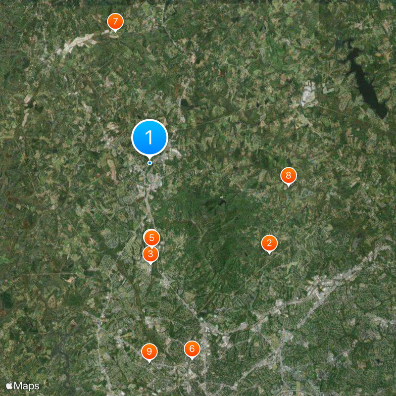 Travelers Rest Map
