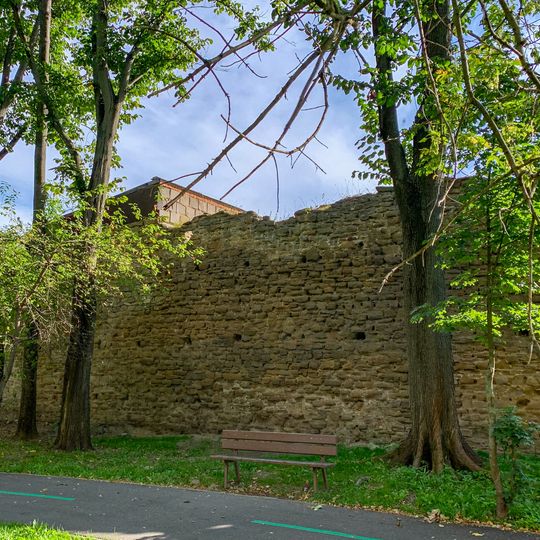Mestské hradby, múr hradbový-fragment