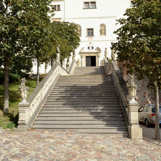 Nitriansky hrad, schodisko vonkajšie