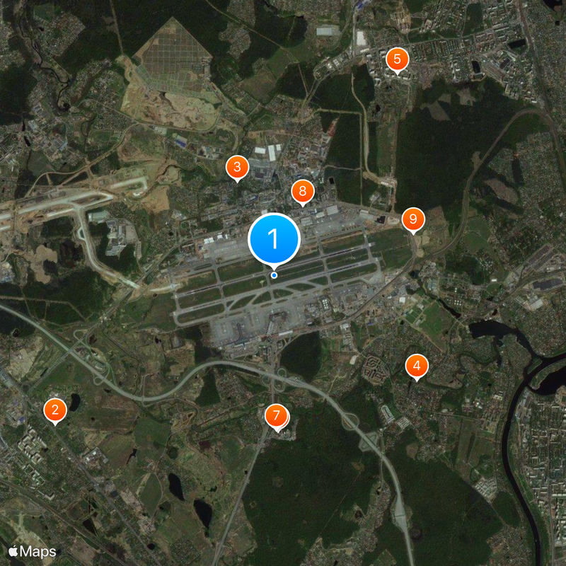 Sheremetyevo International Airport Map