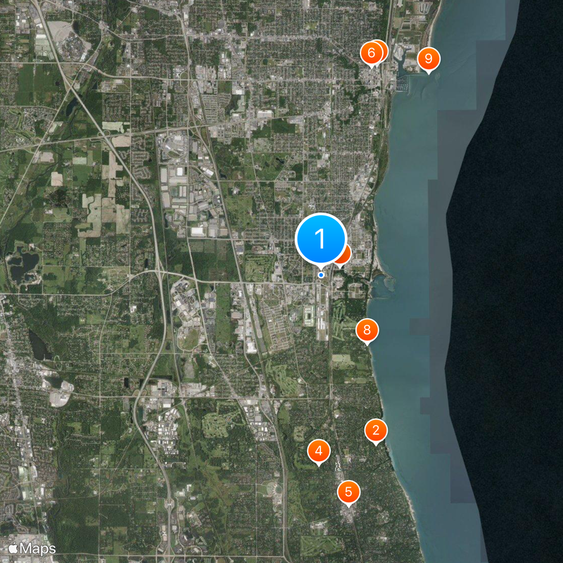 Naval Station Great Lakes Kaart