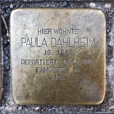 Stolperstein en memoria de Paula Dahlheim
