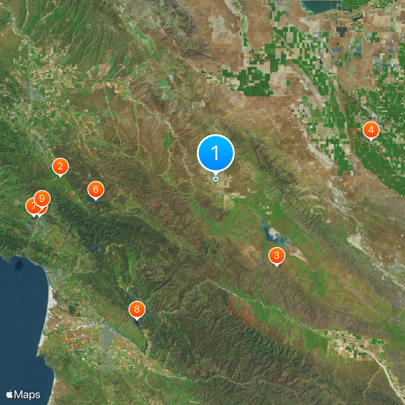 Topaz Solar Farm Map