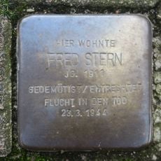 Stolperstein en memoria de Fred Stern