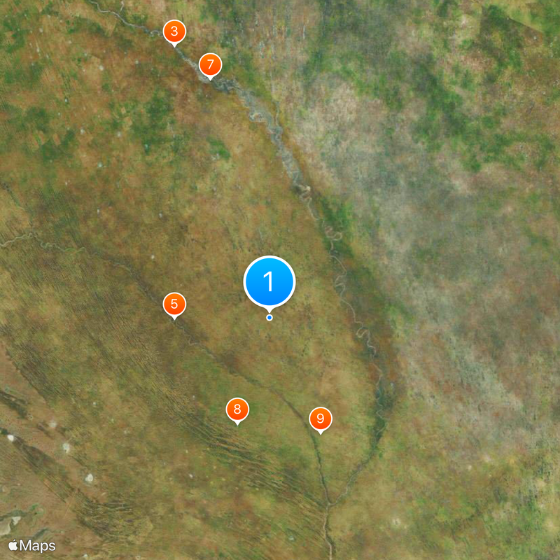 Kgalagadi Transfrontier Park Map