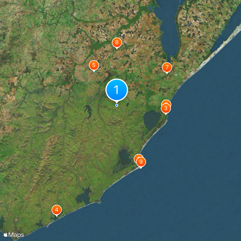 Rocha Department Map