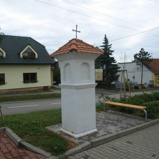 Boží muka v Želešicích na ulici 24. dubna