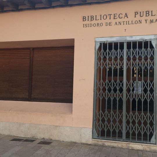 Biblioteca Pública Municipal de Santa Eulalia - Isidoro de Antillón y Marzo