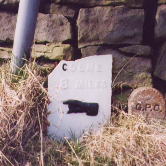 Milestone, on Harehills Lane, approx ½ mile W of Oldfield Lane jct