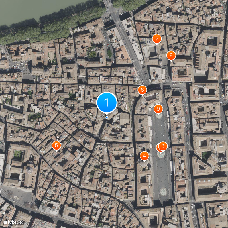 Santa Maria della Pace Kaart