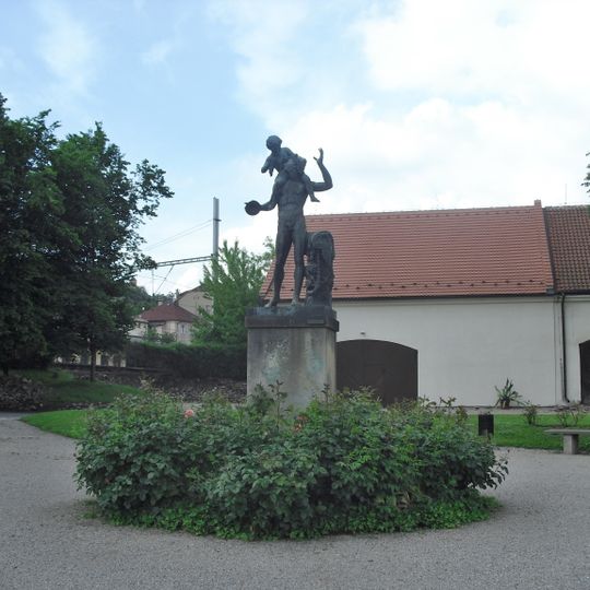 Statues of Hermes and Dionysos
