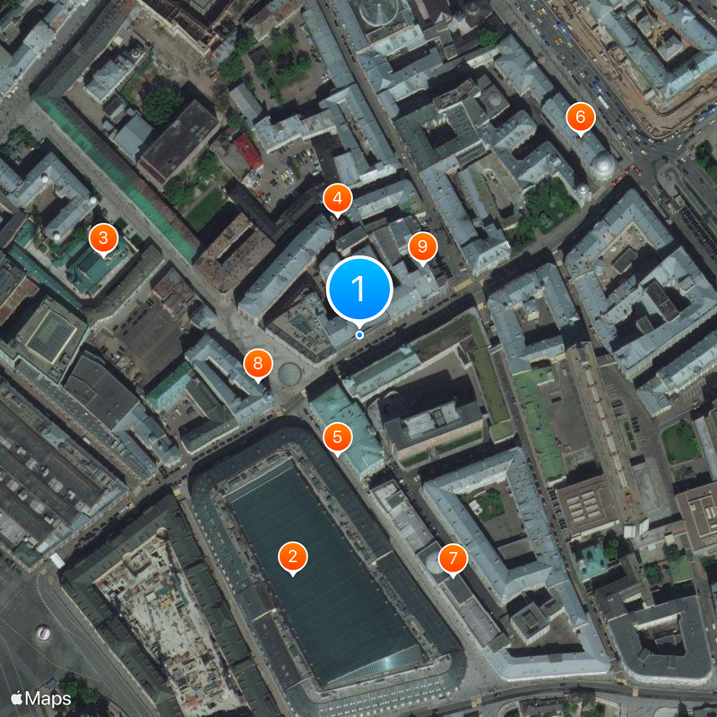 Ministry of Finance of Russian Federation Map