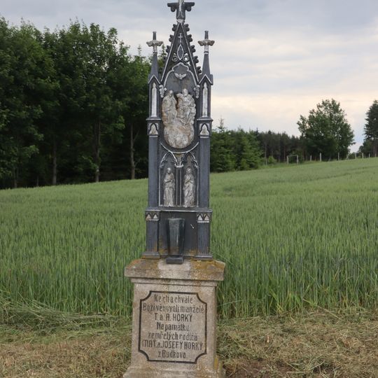 Kříž u křižovatky u Budkova