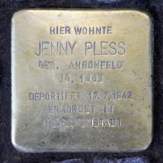 Stolperstein dedicated to Jenny Pless