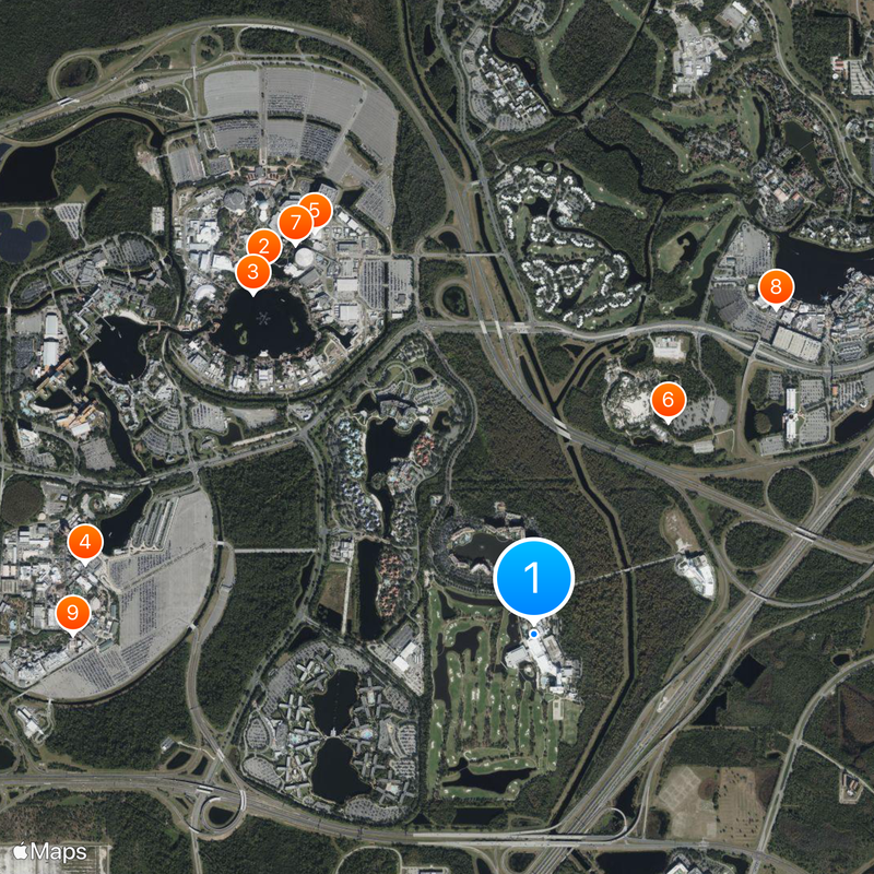 Bonnet Creek Resort Map
