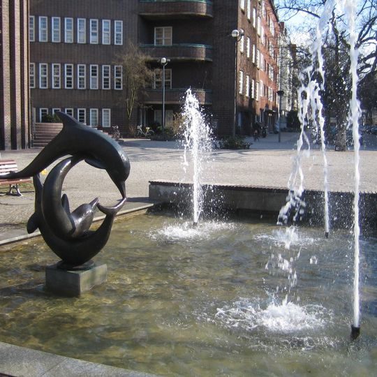 Dolphin fountain