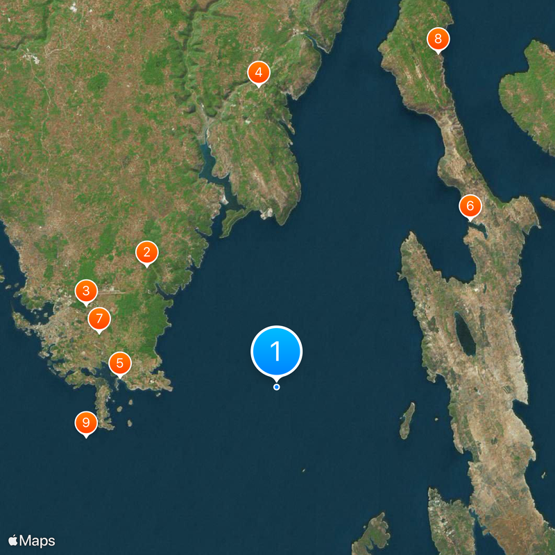 Kvarner Gulf Map