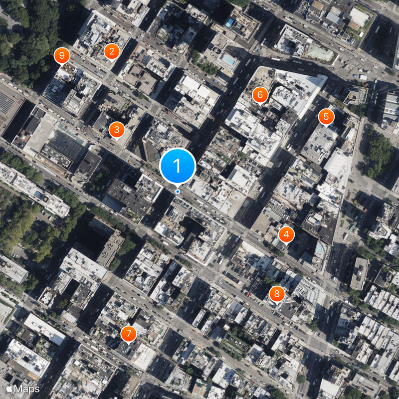 Indicatif régional 917 Carte