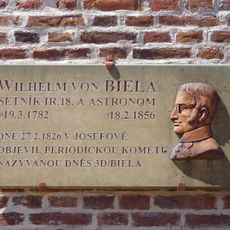 Wilhelm von Biela memorial plaque