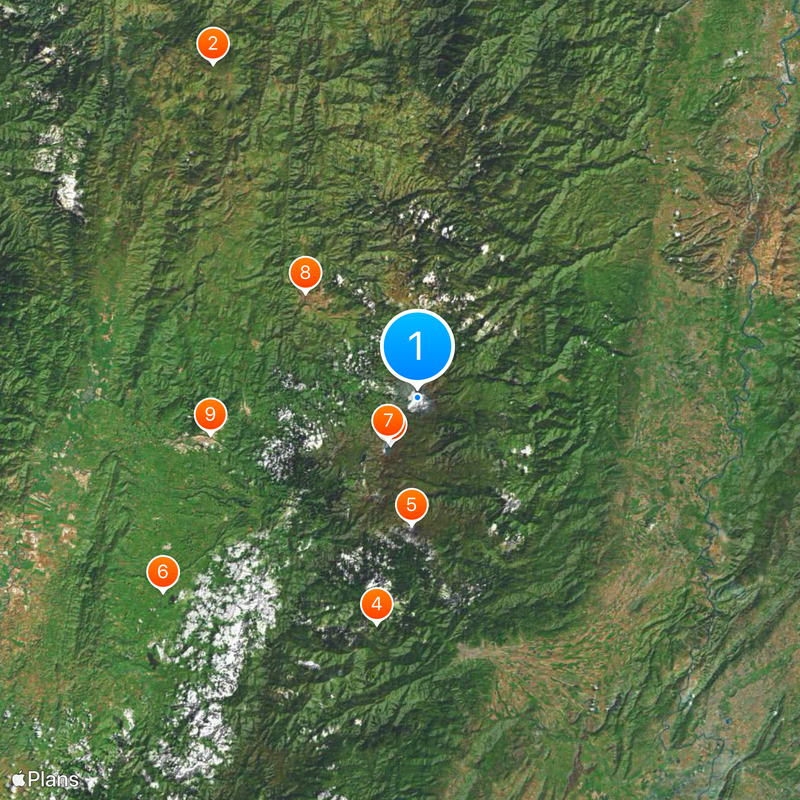 Nevado del Ruiz Carte