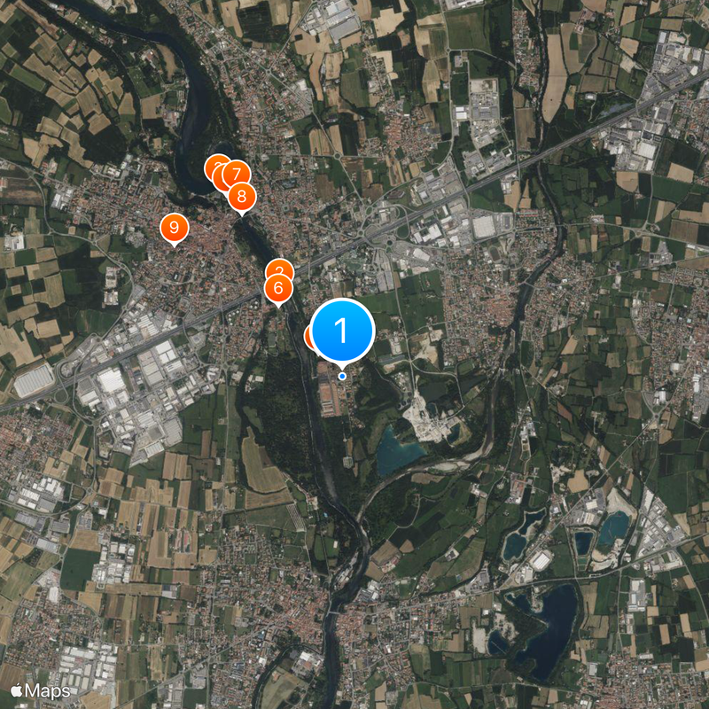 Crespi d'Adda Map