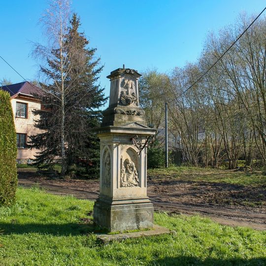 Kříž v Hrabišíně poblíž mateřské školy