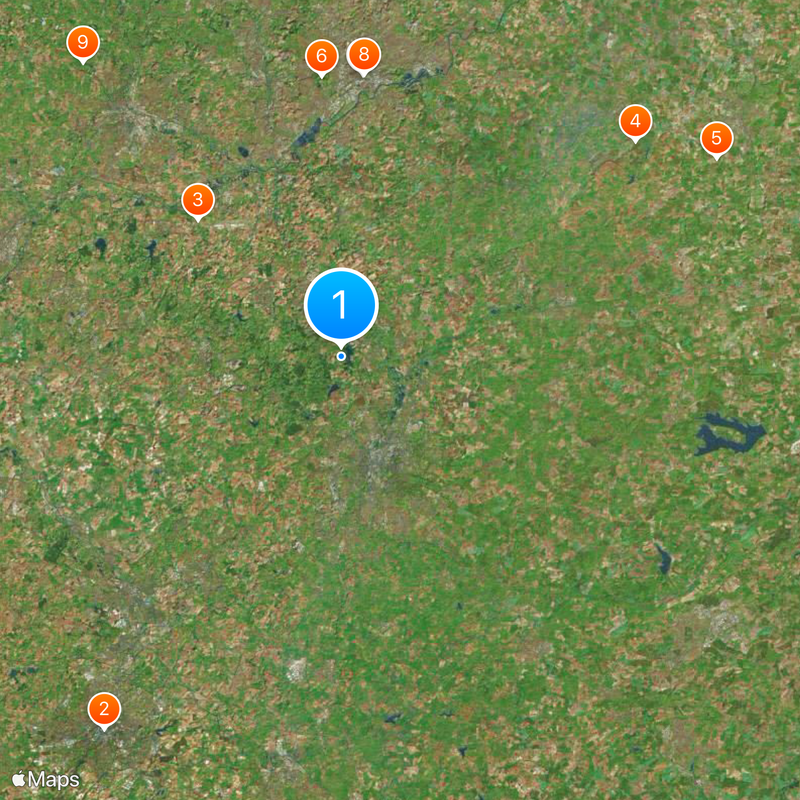 Leicestershire Carte