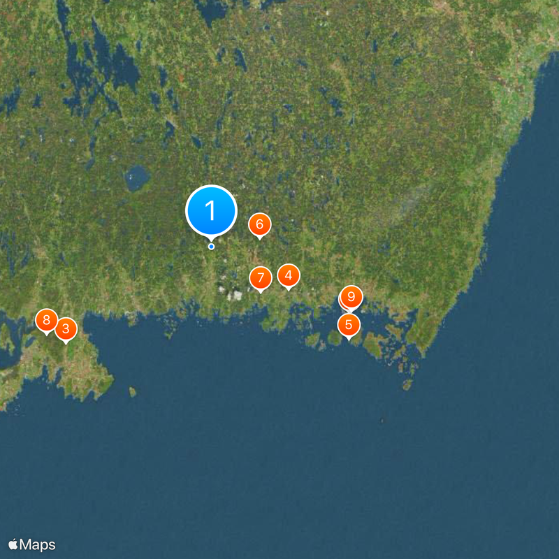 Contea di Blekinge Mappa