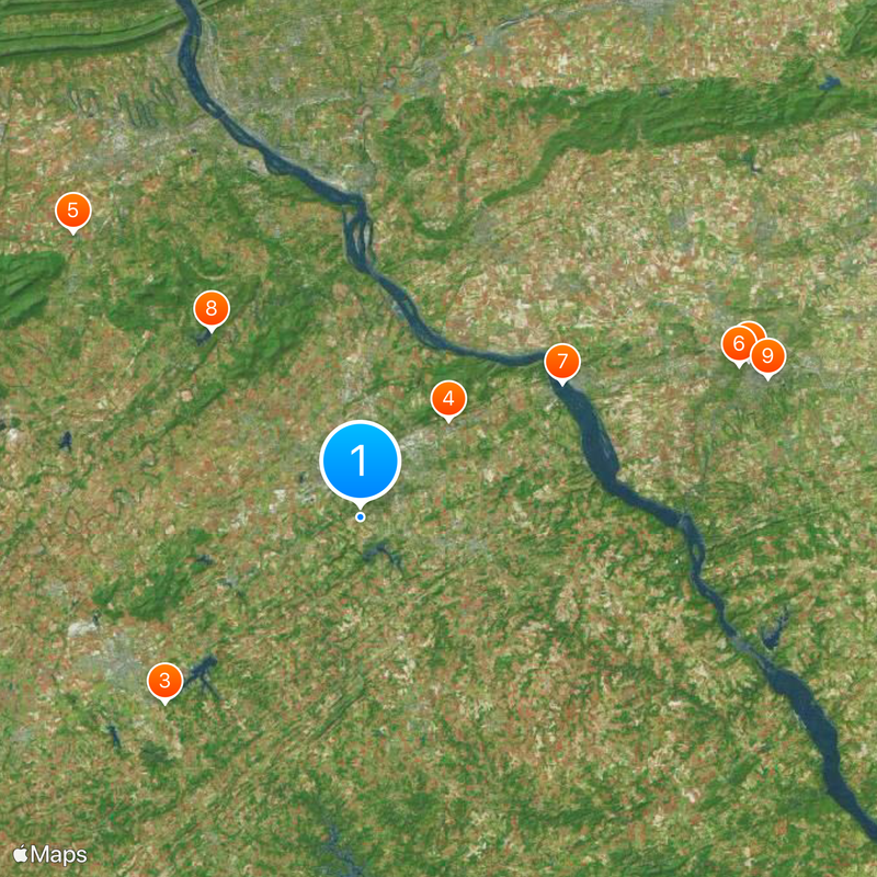 Comté de York Carte