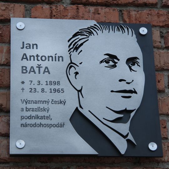 Pamětní deska Jana Antonína Bati v Třebíči
