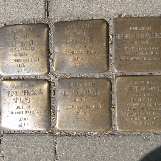 Stolperstein dedicated to Gerd Hermann Schwab