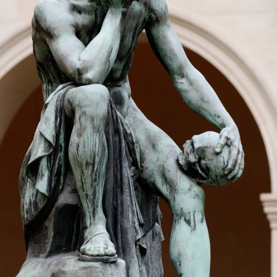 Democrito medita sulla sedia dell'anima