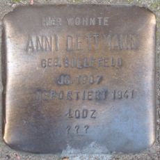 Stolperstein en memoria de Anni Dettmann