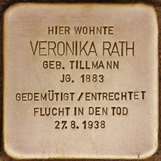Stolperstein dedicated to Veronika Rath