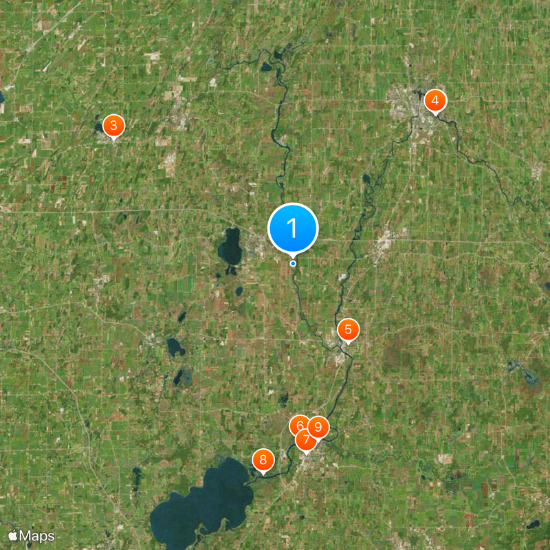 Aztalan State Park Mapa