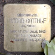 Stolperstein dedicated to Isidor Gotthilf