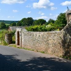 Front Garden Area Wall And Gateway With Mounting Block Immediately South Of Combe Farmhouse