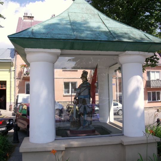 Saint Florian wayside shrine in Biecz