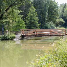 Steg am Schwarzach Brückkanal