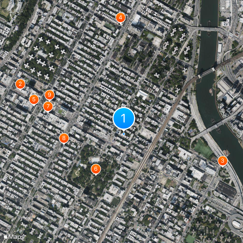A Great Day in Harlem Map