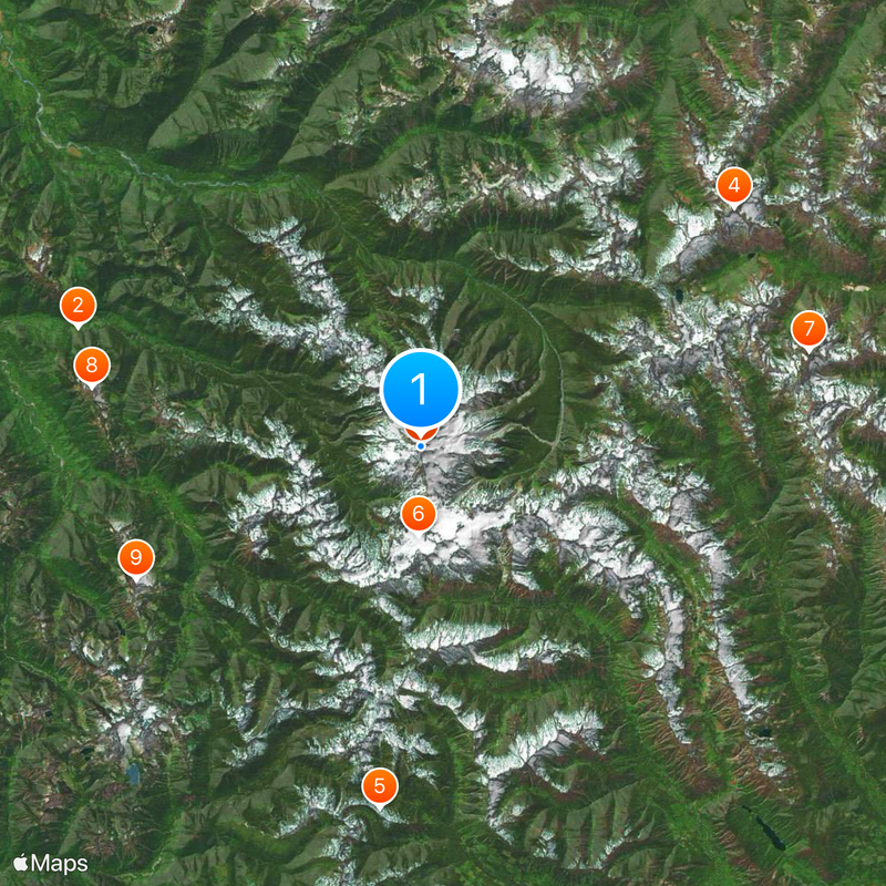 Glacier Peak Map