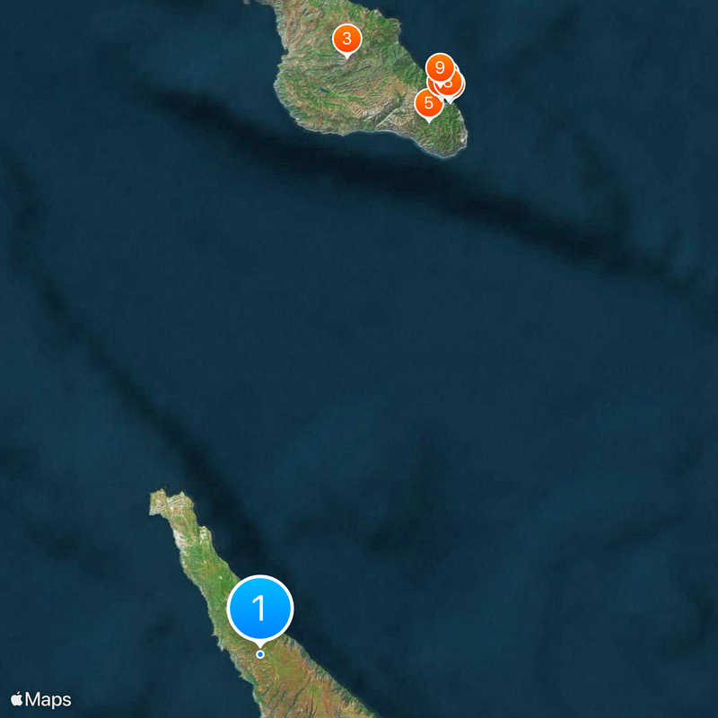 Île San Clemente Carte