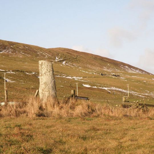 Loch of Tingwall, standing stone 130m E of Garth Lodge