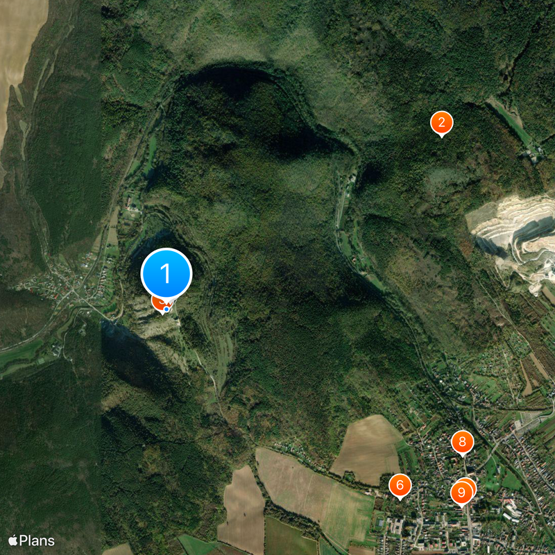 Čachtice Castle Map