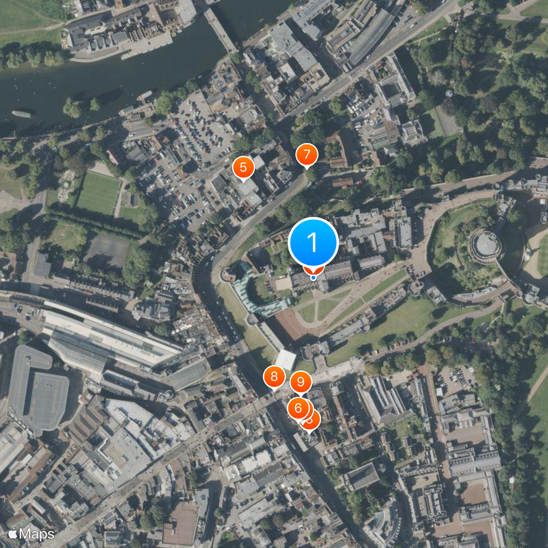 King George VI Memorial Chapel Kaart