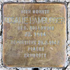 Stolperstein en memoria de Rosalie Hamburger