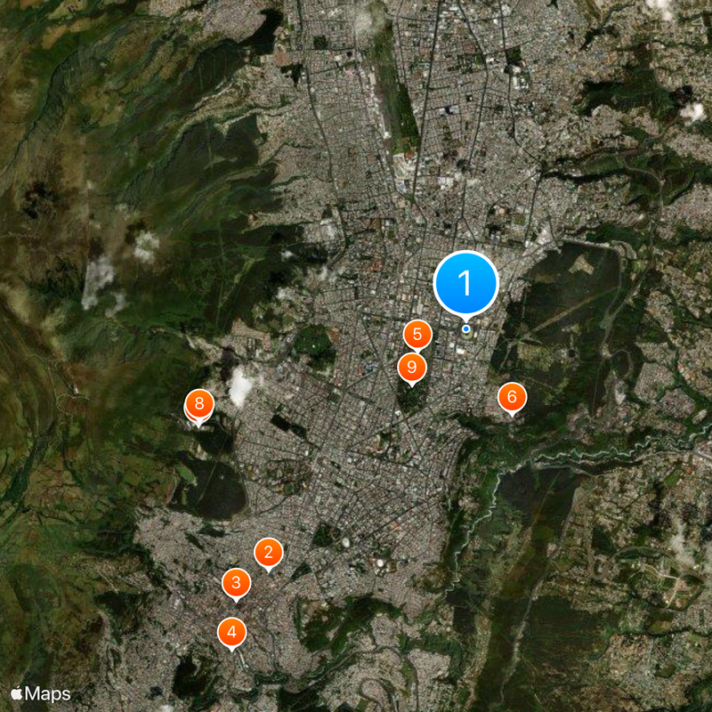 Estadio Olímpico Atahualpa Mapa