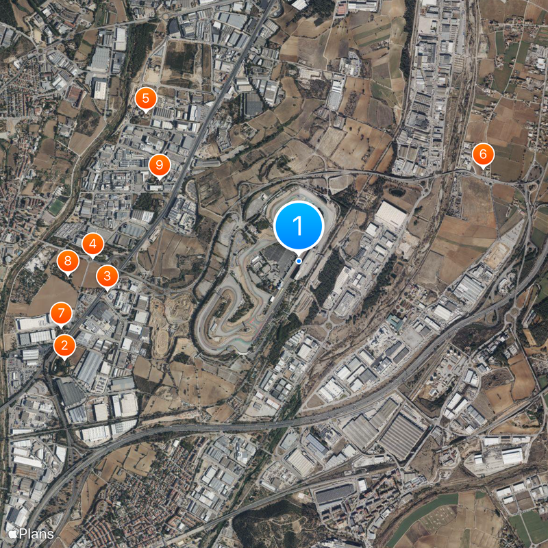 Circuito de Cataluña Mapa