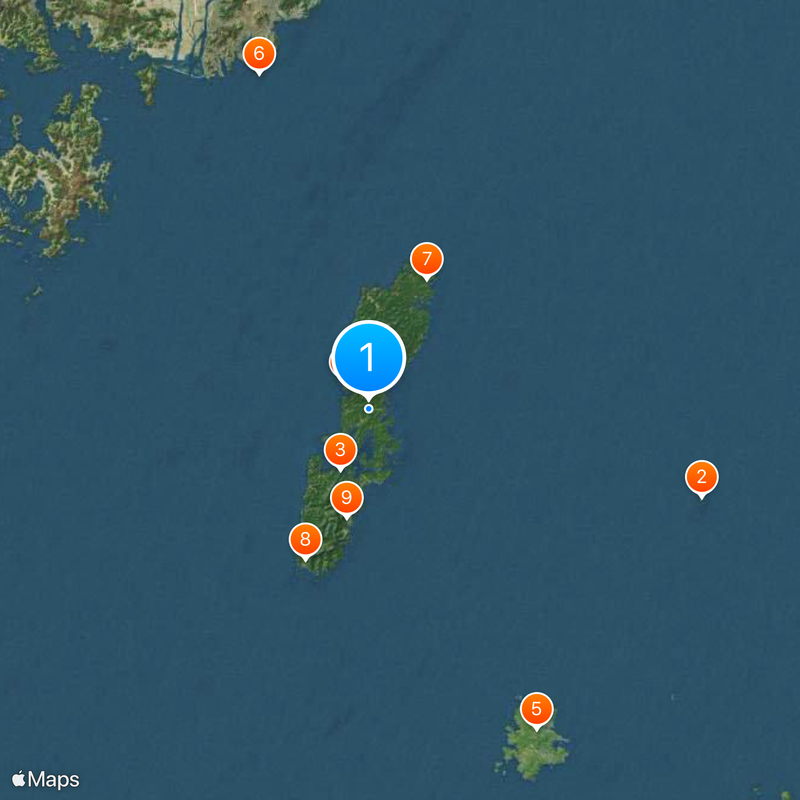 Provincia de Tsushima Mapa
