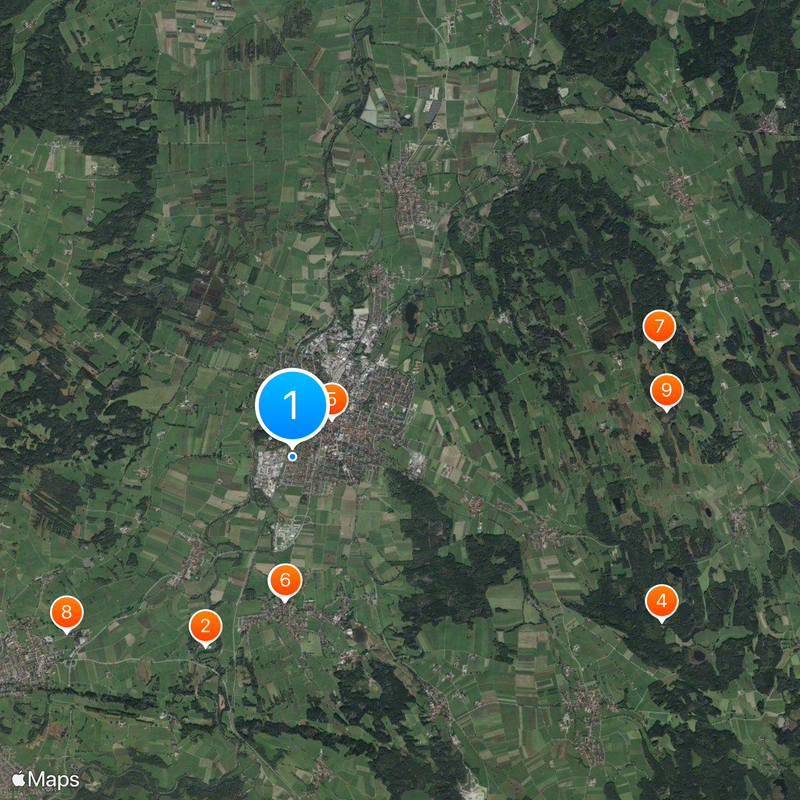 Weilheim in Oberbayern Mapa